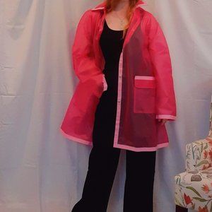 Cute One-of-a-Kind Clear Pink Raincoat